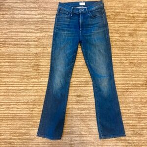 MOTHER "The Insider Ankle" Dark Wash Jeans. Size 25